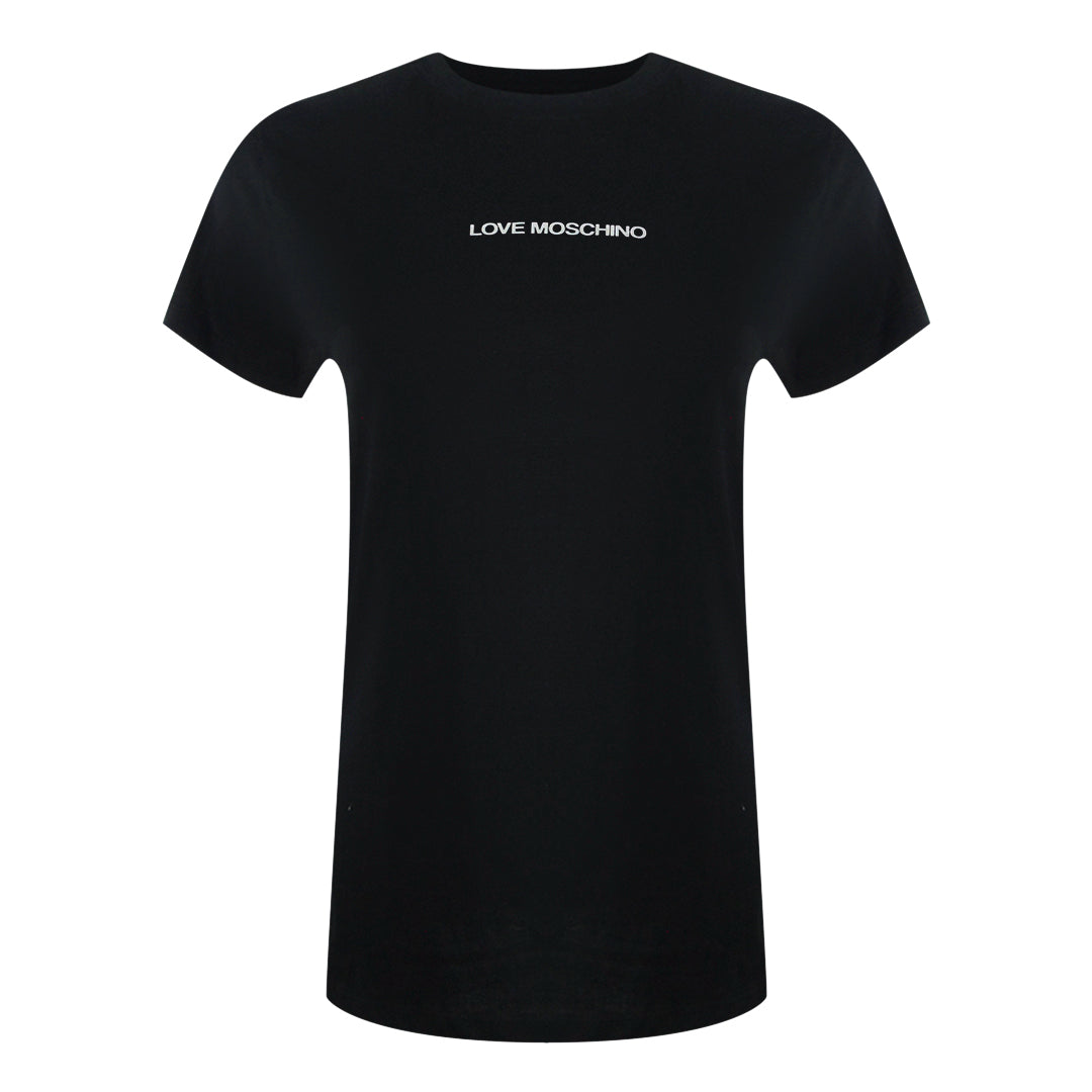 Love Moschino Jg7400Pp0Nl50000 Black T-Shirt Womens - Style Centre Wholesale