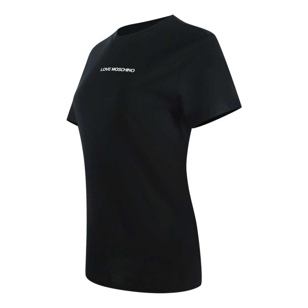 Love Moschino Jg7400Pp0Nl50000 Black T-Shirt Womens - Style Centre Wholesale