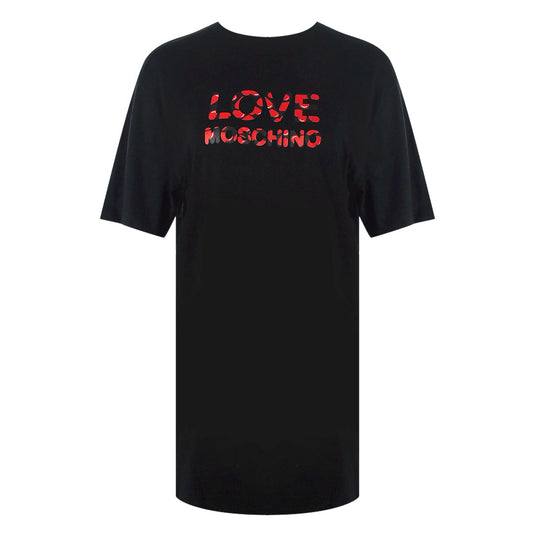 Love Moschino Jg7412Pp0Nl50000 Black T-Shirt Womens - Style Centre Wholesale
