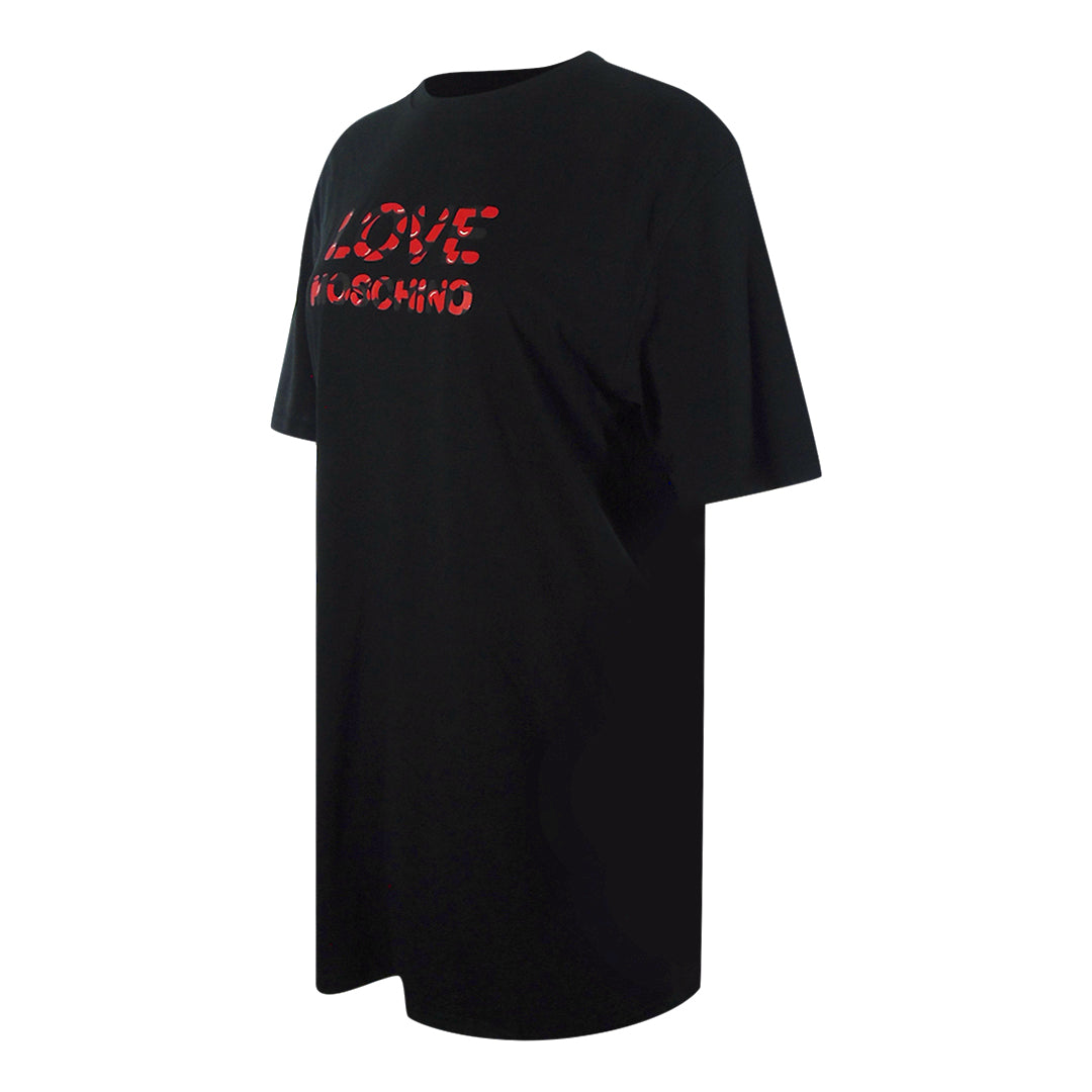 Love Moschino Jg7412Pp0Nl50000 Black T-Shirt Womens - Style Centre Wholesale