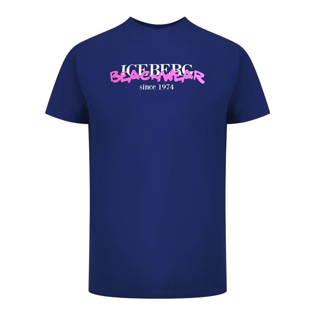 Ice Iceberg Ice3Mts01 Navy Blue T-Shirt Mens