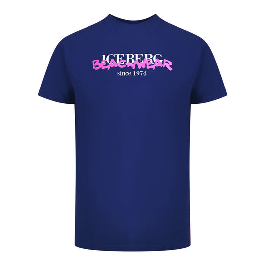 Ice Iceberg Ice3Mts01 Navy Blue T-Shirt Mens