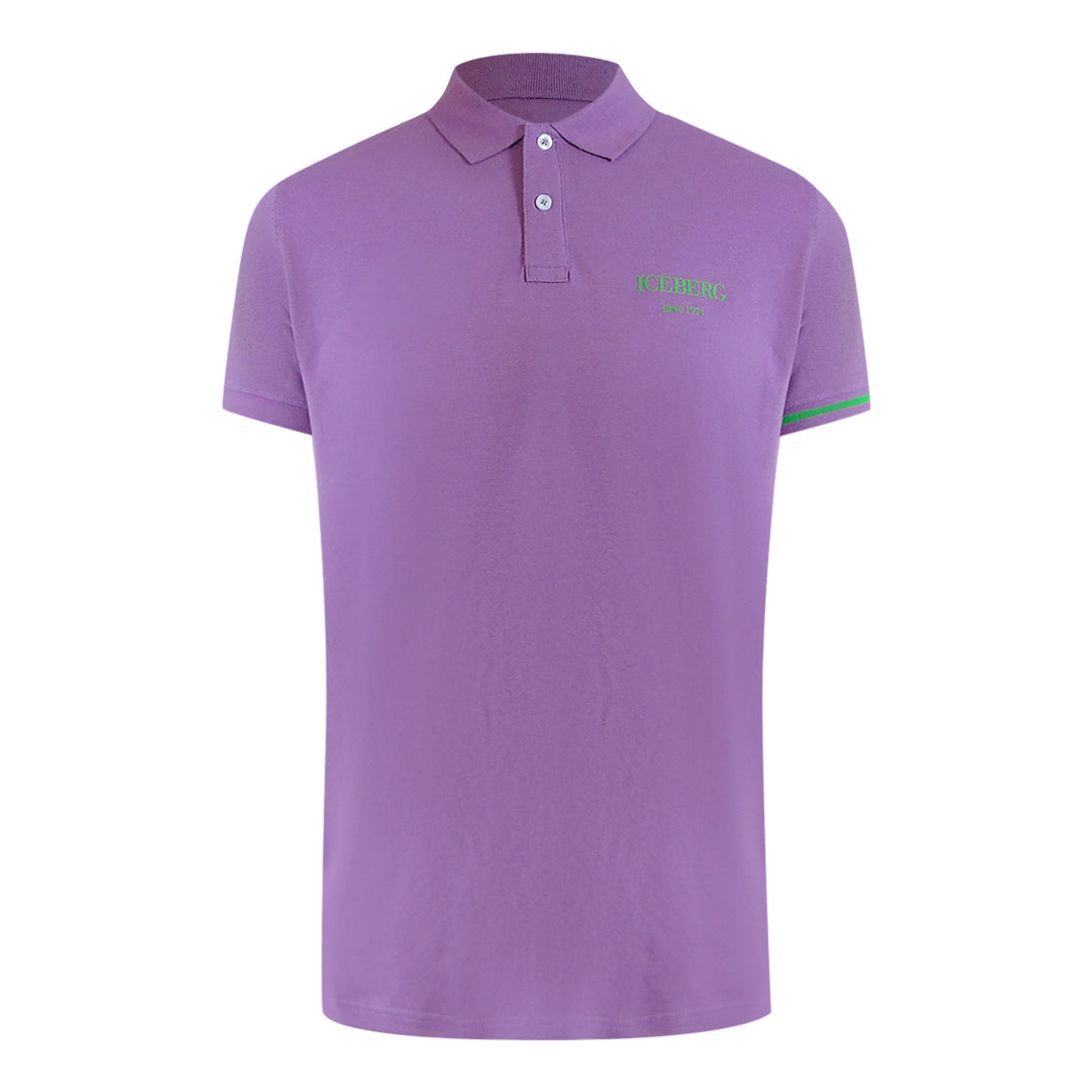 Ice Iceberg Ice25Mpl01 Purple Polo Shirt Mens