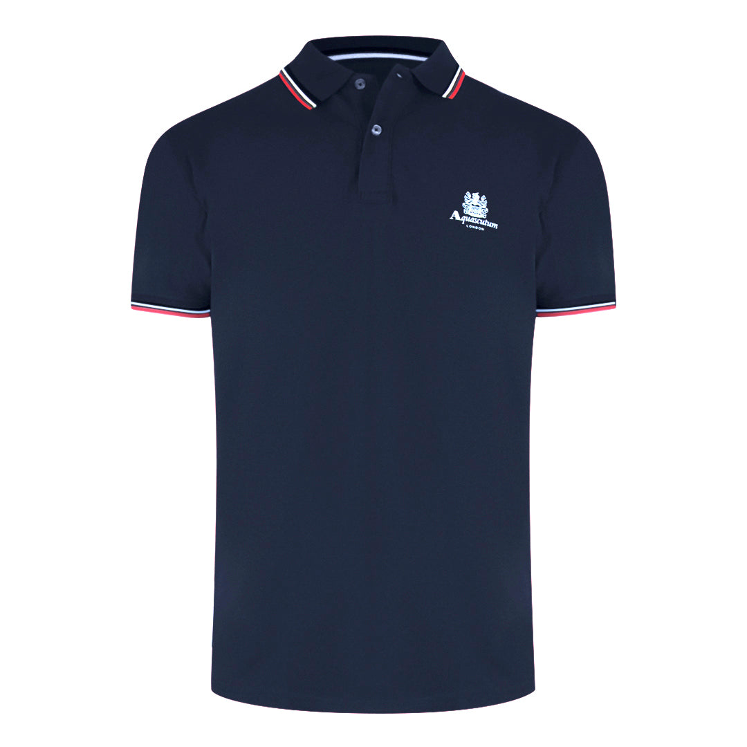 Aquascutum Active Active Cotton Polo Navy Aa_Po001_11 Mens