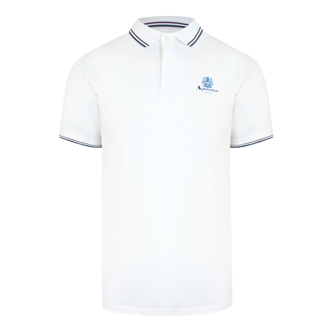 Aquascutum Active Active Cotton Polo Optical White Aa_Po001_01 Mens
