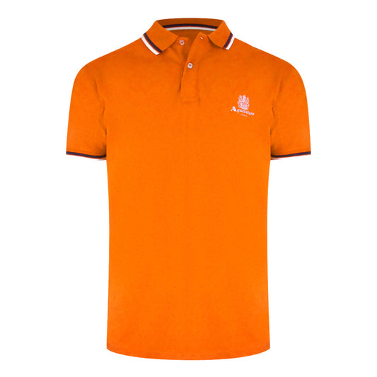 Aquascutum Active Active Cotton Polo Orange Aa_Po001_12 Mens