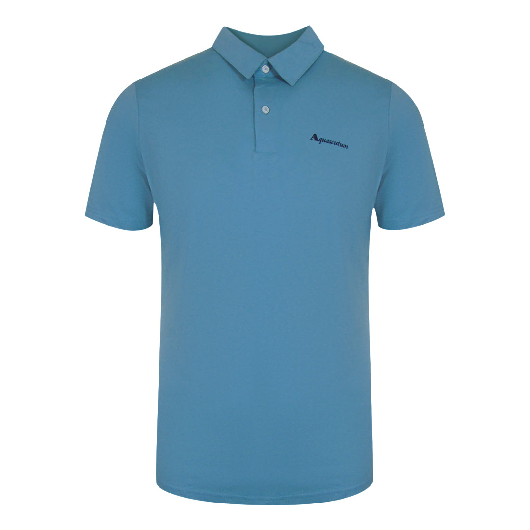Aquascutum Active Active Cotton Polo Dry Fit Avio Aa_Core_Po001_18 Blue Polo Shirt Mens