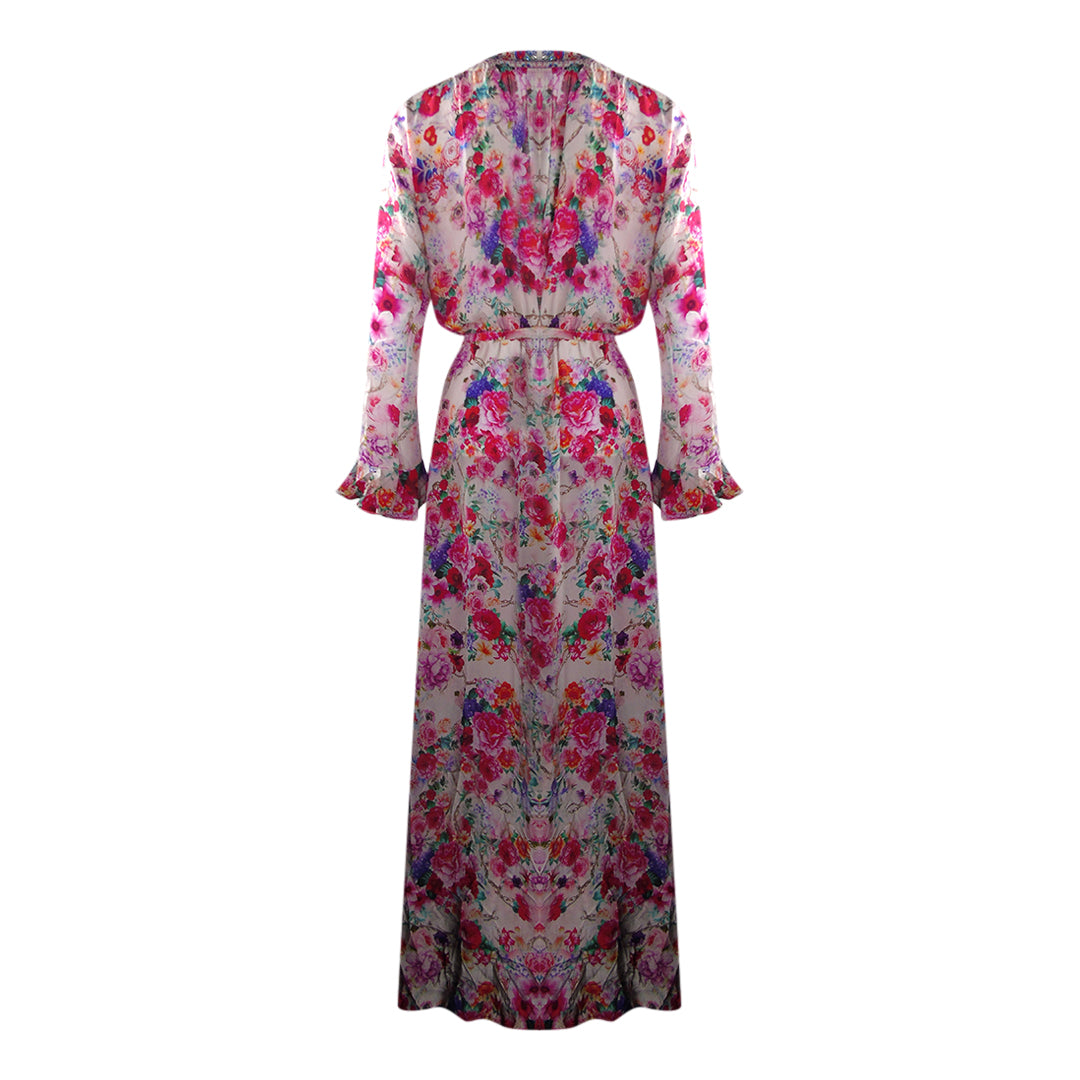 Inoa Fashion Rosetto Gardenia 1202118 Luxe Silk Robe Womens