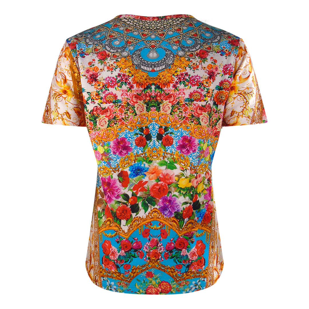 Inoa Fashion Covent Garden 1916 Rd Blu Grn Yllw Gry T Shirt Womens - Style Centre Wholesale