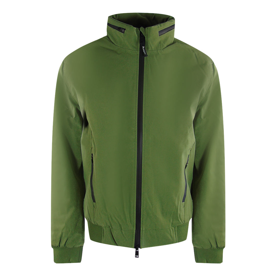 Aquascutum Active Hydroid Parka Army Green Jk004 06 Green Parka Jacket Male Copy - Style Centre Wholesale