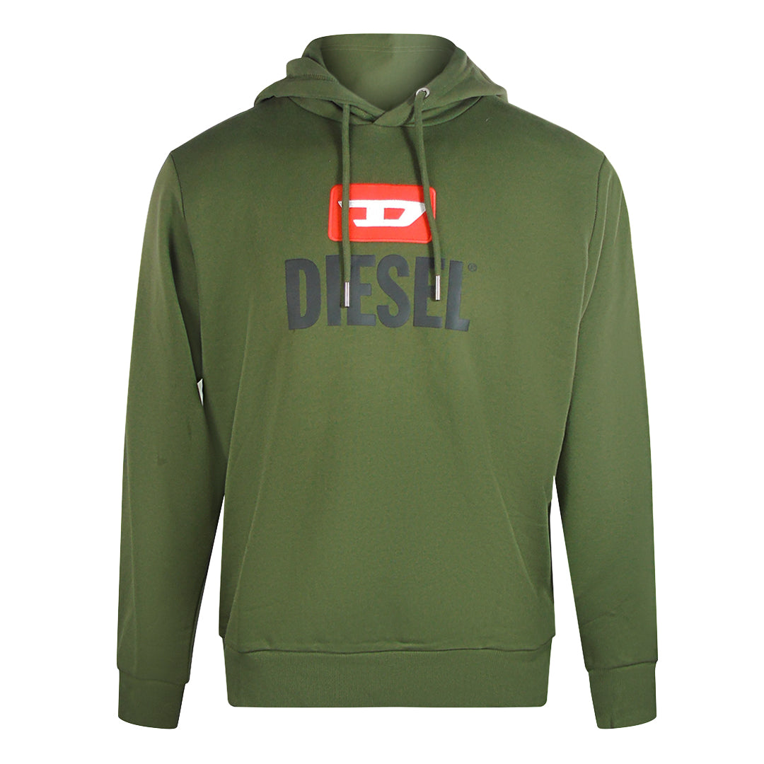 Diesel S Gir Hood New D Logo Felpa Riajh 51F Sweaters M