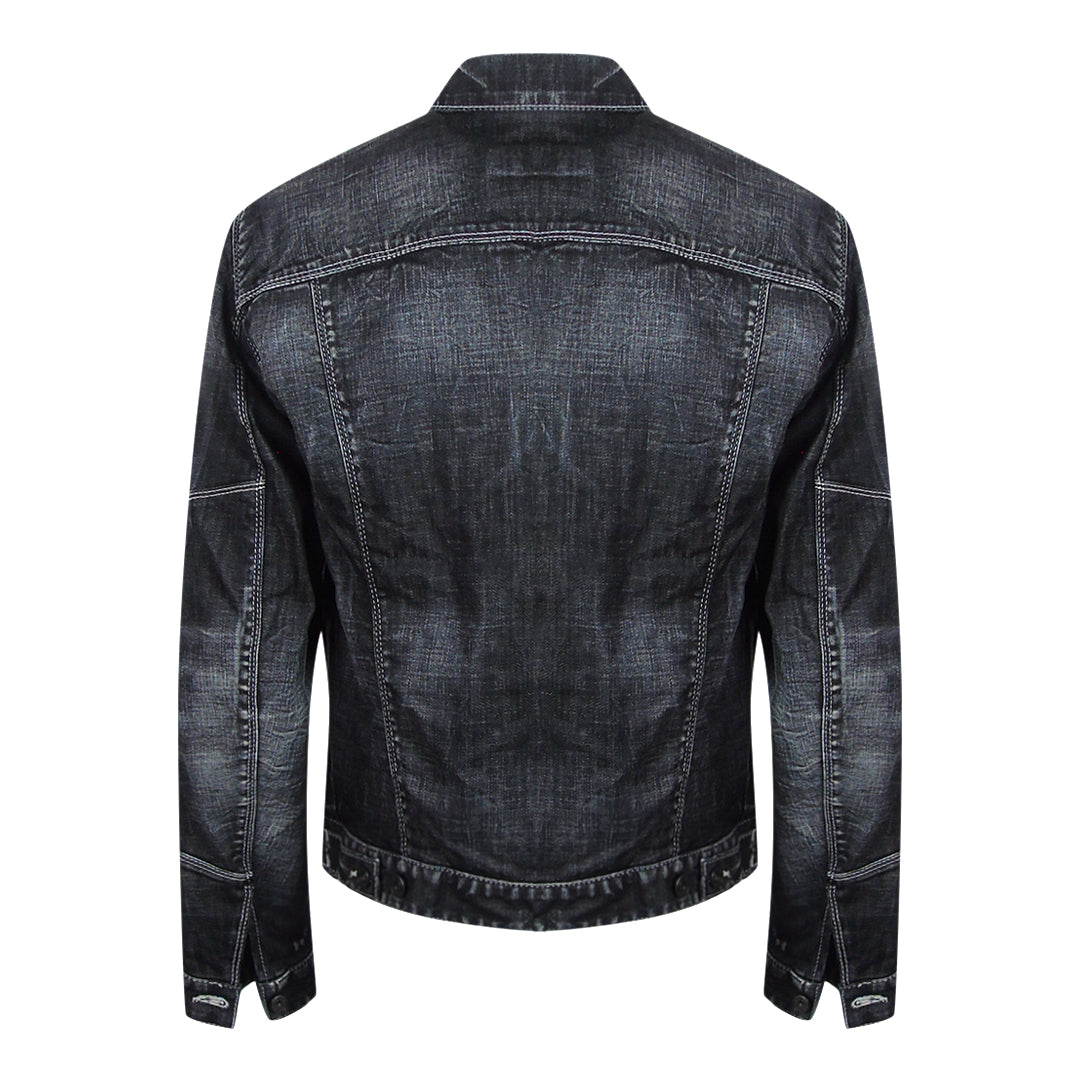 Dsquared2 S71An0378 S30357 900 Black Denim Jacket Mens