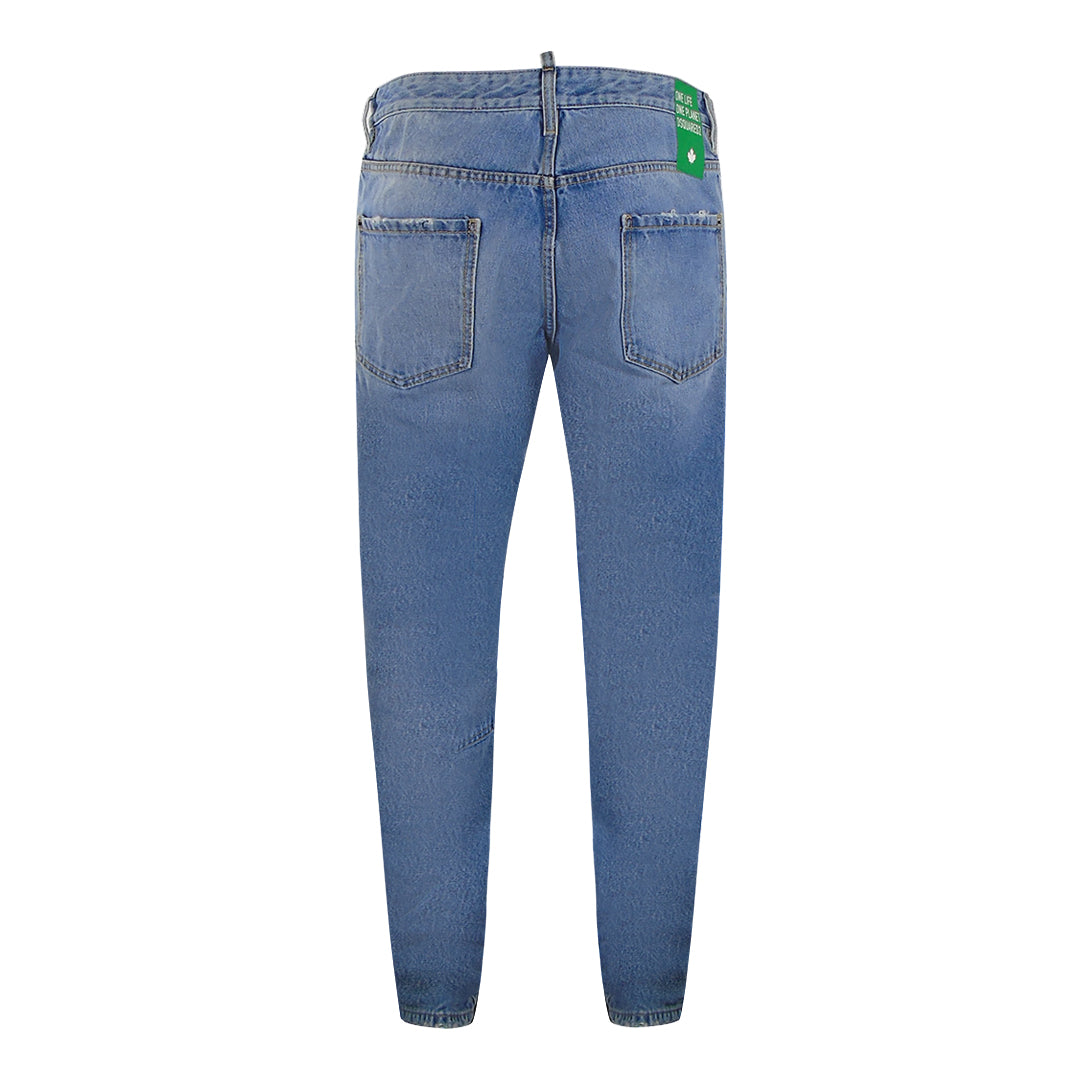 Dsquared2 S78Lb0068 S30839 Cool Guy Jean 470 Navy Blue Jeans Mens - Style Centre Wholesale