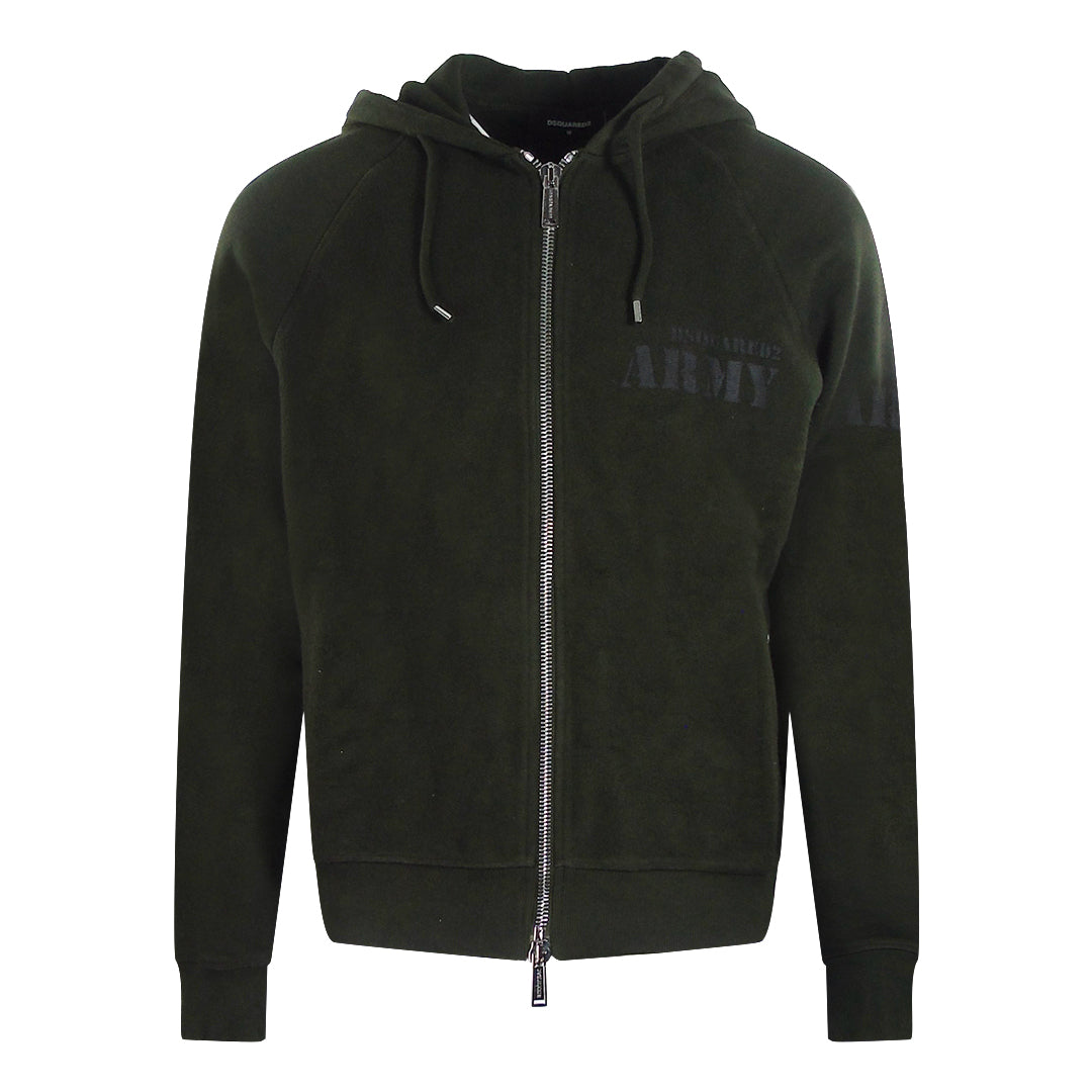Dsquared2 S71Hg0120 S25556 697 Military Green Sweatshirt Mens