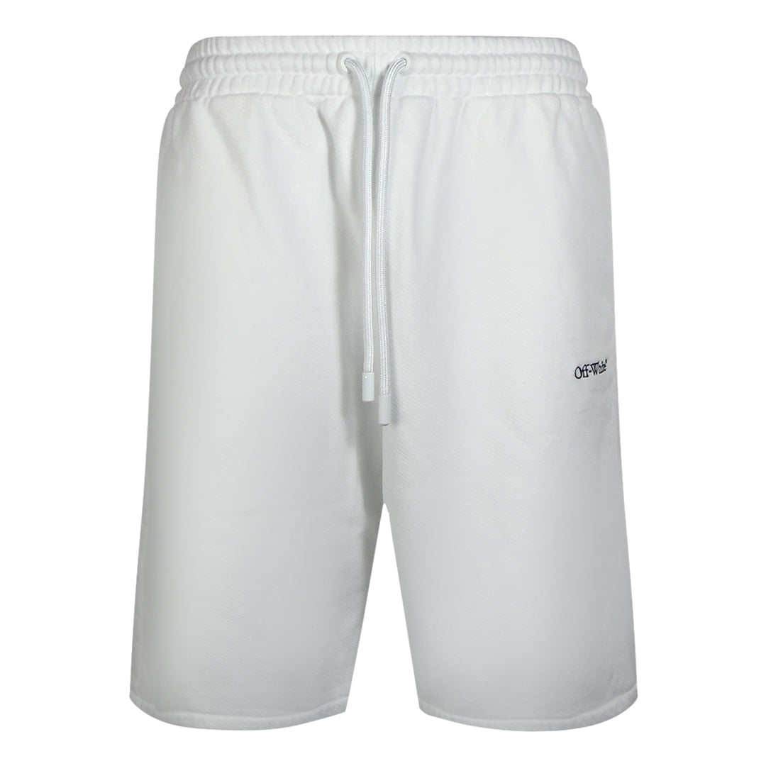 Off White Omci013F23Fle0040110 White Shorts Male
