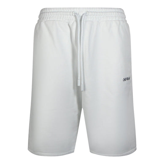 Off White Omci013F23Fle0040110 White Shorts Male