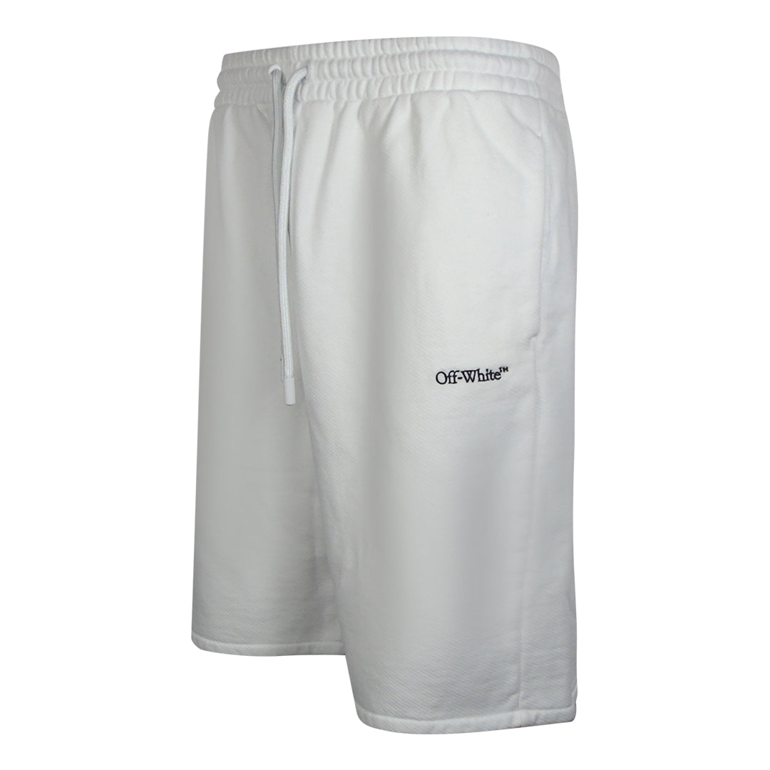 Off White Omci013F23Fle0040110 White Shorts Male