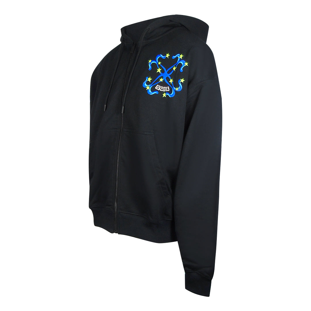 Off White Ombe015S23Fle0021069 Black Hoodies Male