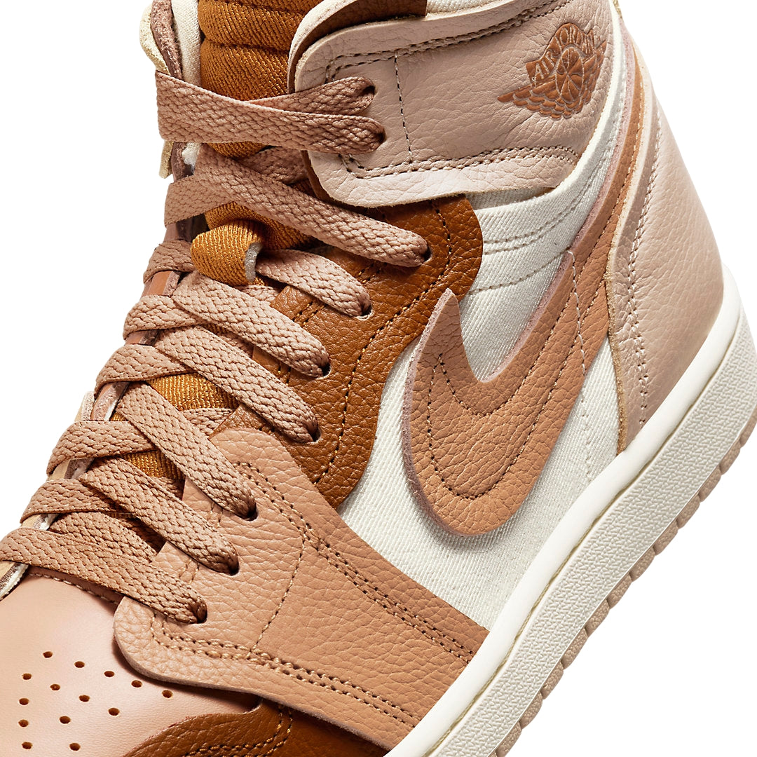 Nike Fb9891 200 200 Brown/White Trainer Womens Air Jordan 1 Mm High UK 4