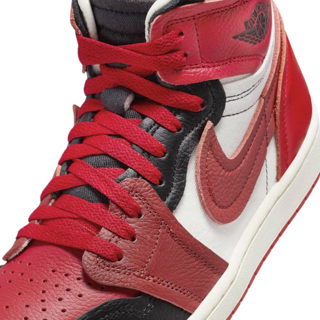 NIKE FB9891 600 Nike Air Jordan 1 MM High RED/BLACK/WHITE TRAINER WOMEN UK 3.5
