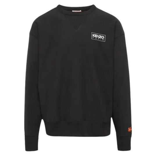 Kenzo Paris Outlined Logo Black Sweatshirt S