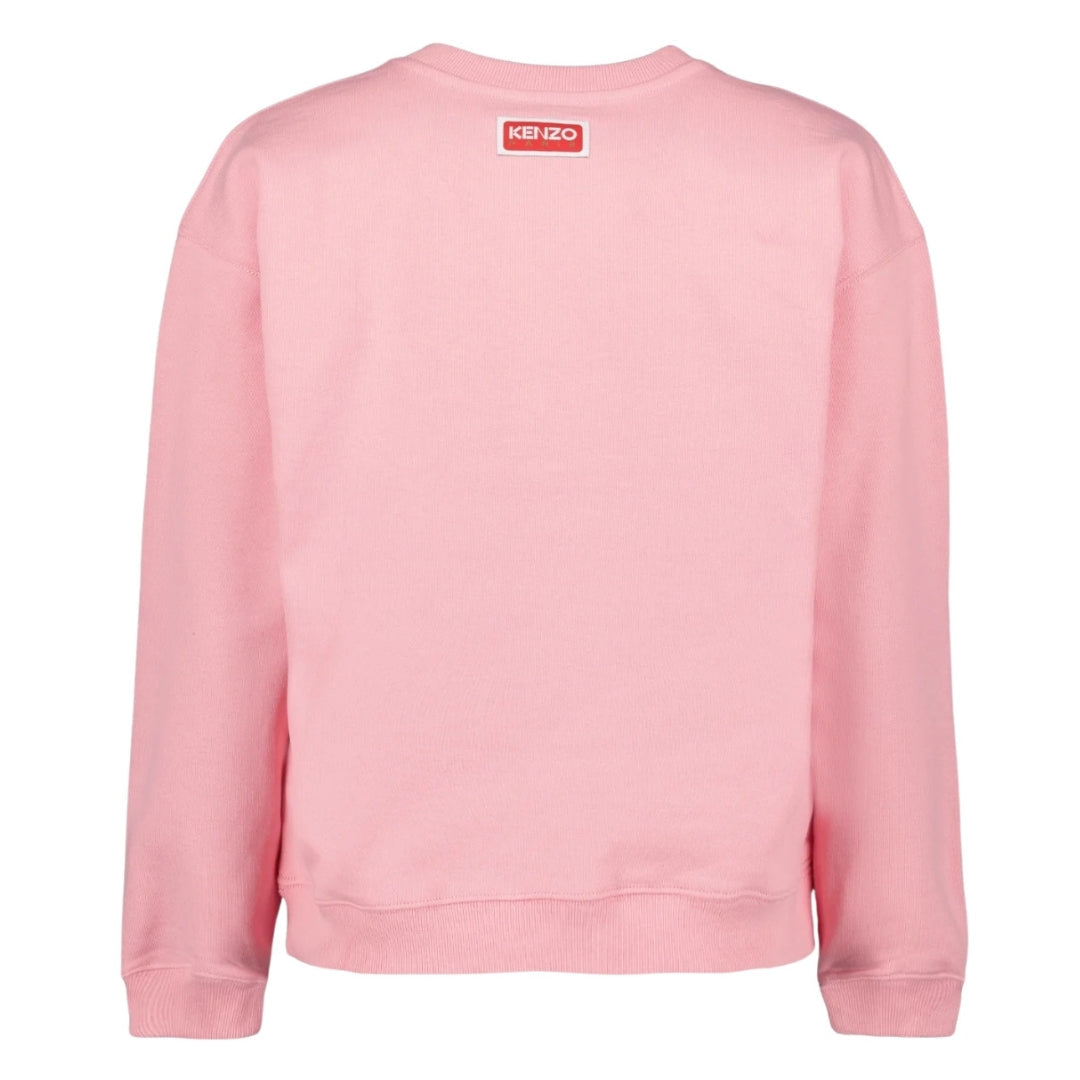 Kenzo Paris Flower Logo Rose Pink Sweatshirt XS