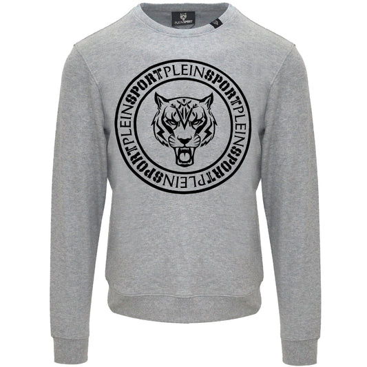 Plein Sport Large Circle Logo Grey Jumper S