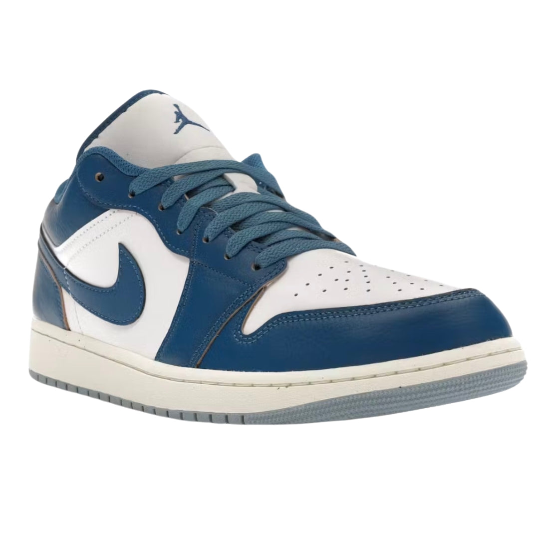 NIKE FN5214 141 Air Jordan 1 Low SE WHITE/BLUE TRAINER MENS UK 8
