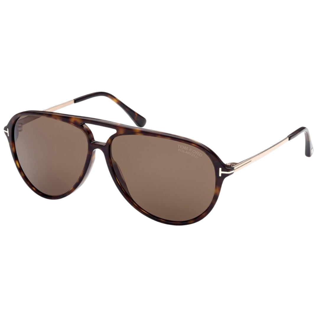 Tom Ford FT0909 52H Samson Shiny Dark Havana Sunglasses 62/12/140