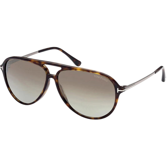 Tom Ford FT0909 52Q Samson Dark Havana Sunglasses 62/12/140