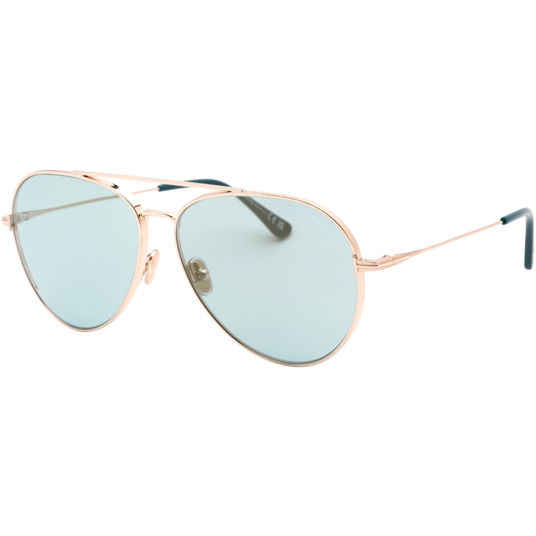 Tom Ford FT0996 28X Shiny Rose Gold Sunglasses 62/14/145