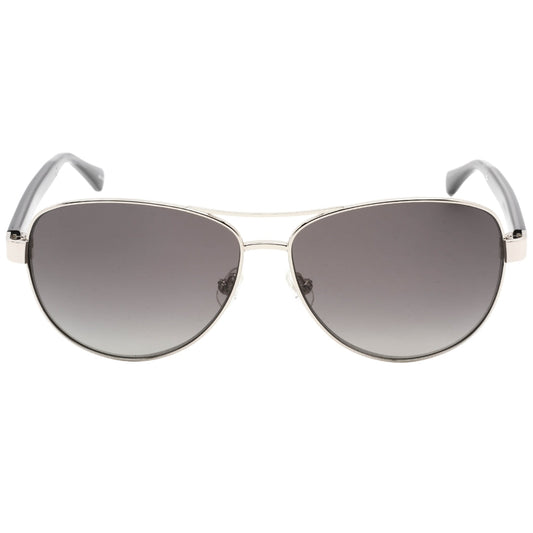 Kate Spade Fara Grey Gradient Lens Palladium Silver Sunglasses One Size