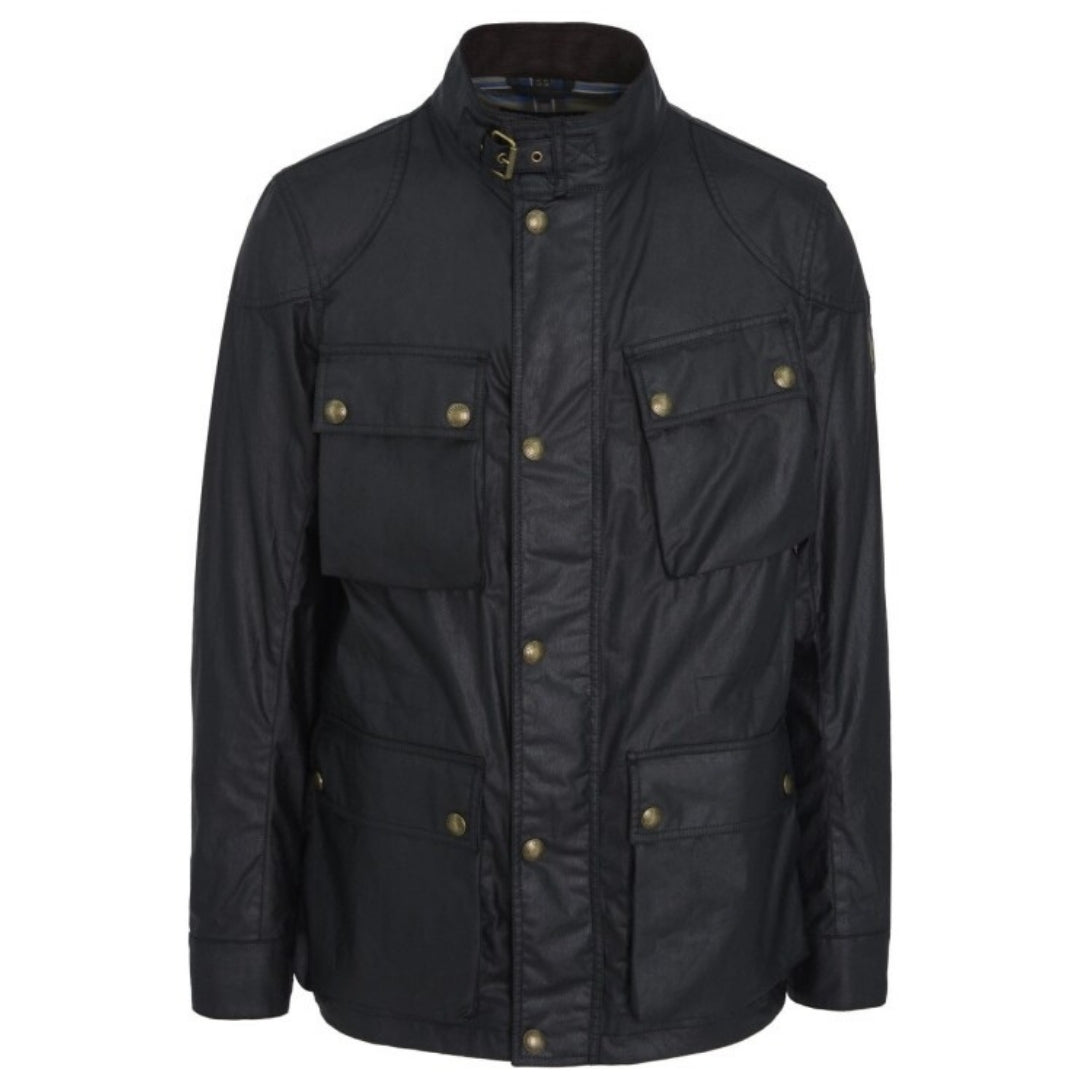 Belstaff Fieldmaster Black Waxed Jacket - Style Centre Wholesale