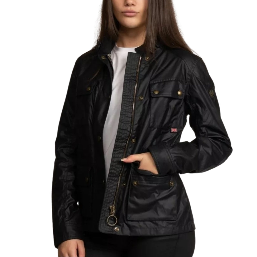 Belstaff Fieldmaster Black Waxed Jacket - Style Centre Wholesale