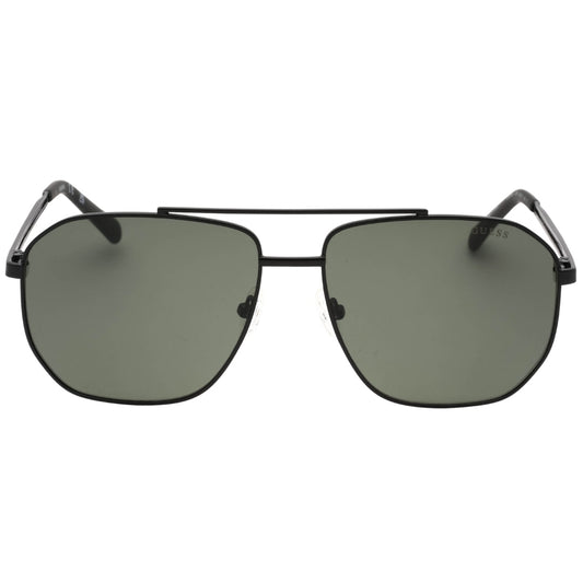 Guess Green Lens Matte Black Sunglasses GF5092 02N