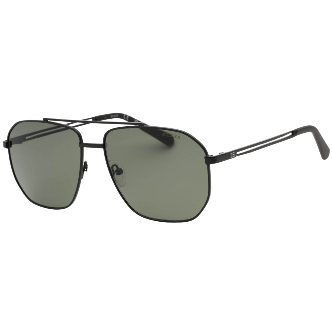 Guess Green Lens Matte Black Sunglasses GF5092 02N