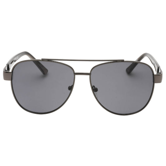 Guess Smoke Lens Shiny Gunmetal Silver Sunglasses GF5094 08A
