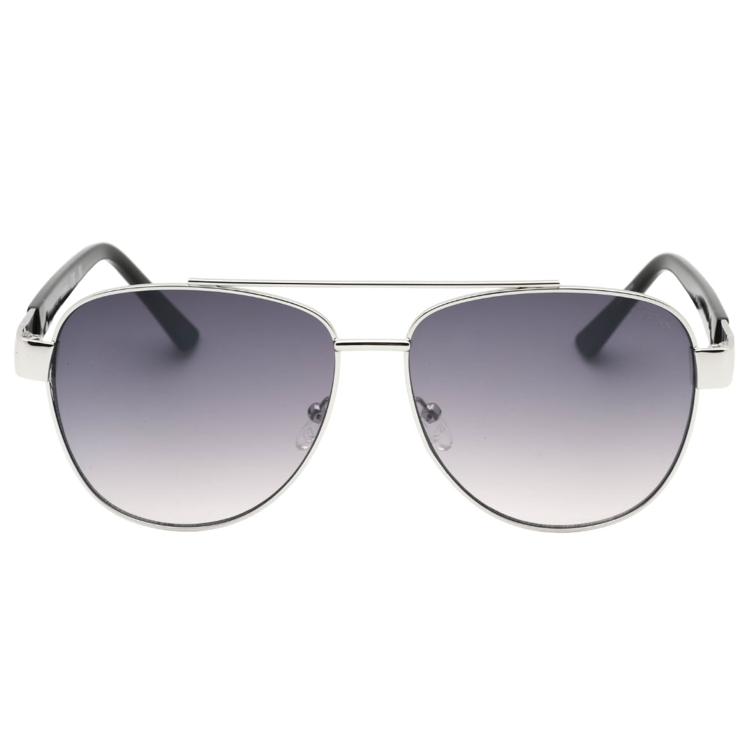 Guess Gradient Smoke Lens Silver Framed Sunglasses GF5094 10B