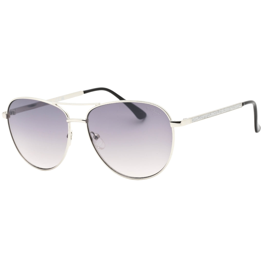 Guess Gradient Smoke Lens Silver Sunglasses GF6157 10B