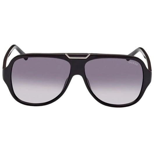 Guess Gradient Smoke Lensed Shiny Black Sunglasses GU00055 01B