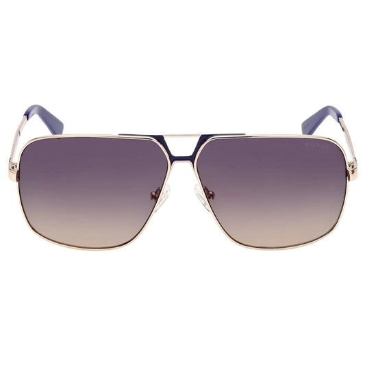 Guess Gradient Blue Lens Gold With Blue Legs Sunglasses One Size