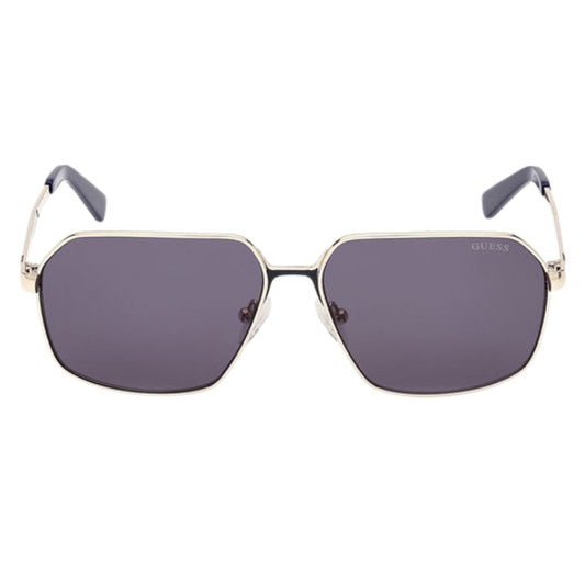 Guess Blue Lens Gold Sunglasses One Size