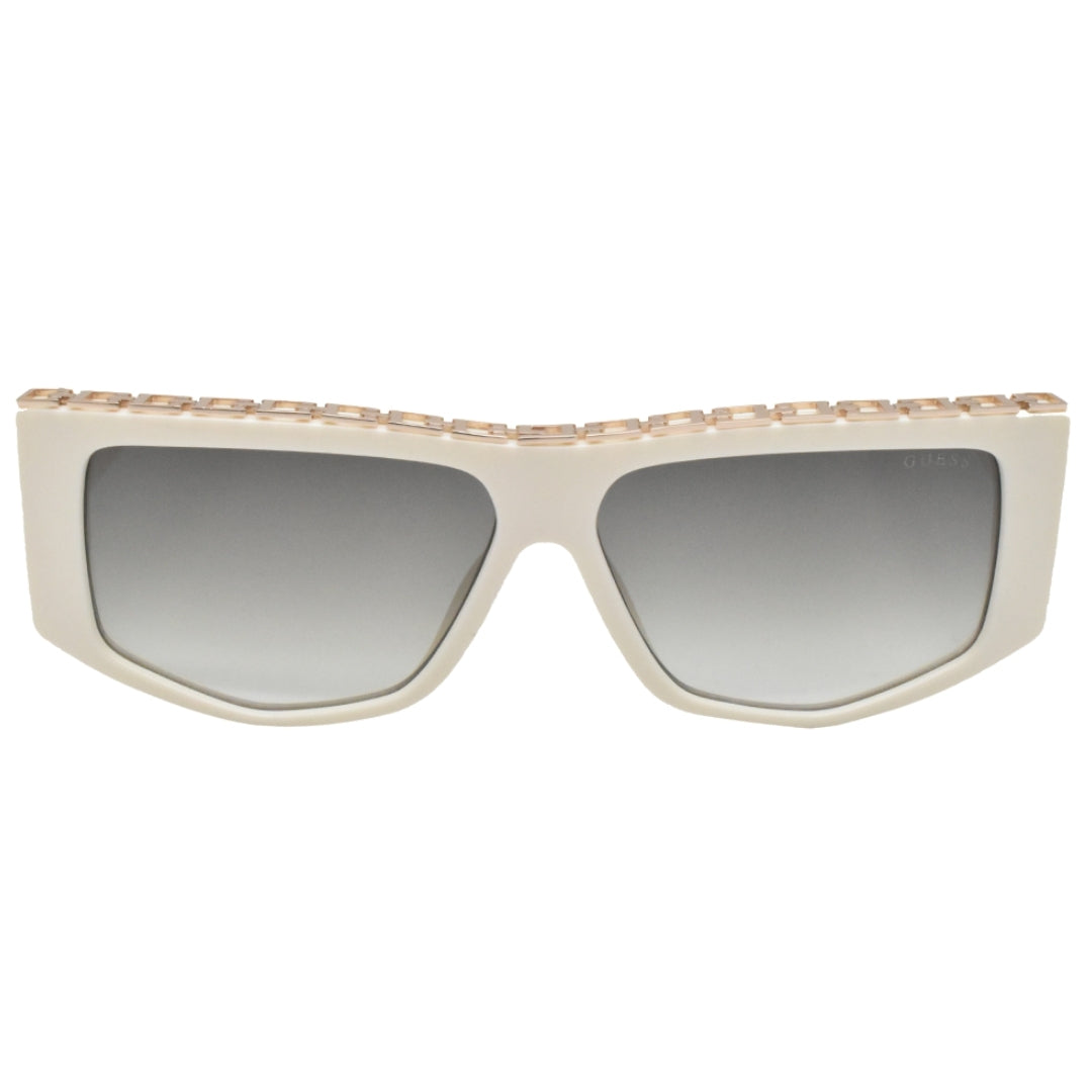 Guess Chain Design White Sunglasses One Size