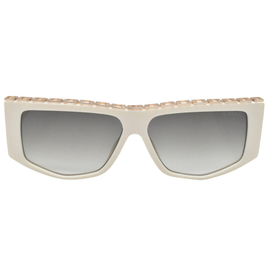 Guess Chain Design White Sunglasses One Size