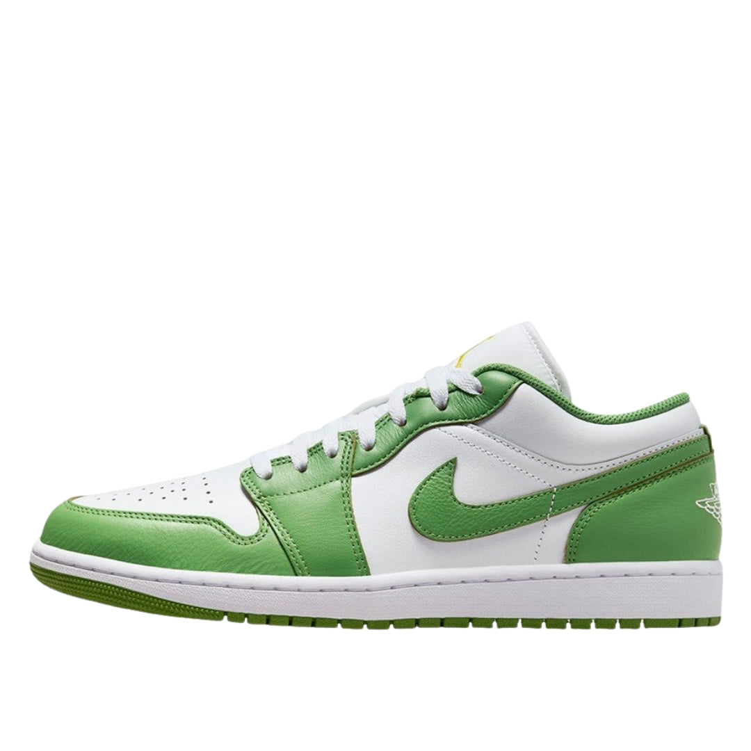 NIKE HF4823 100 Air Jordan 1 Low SE GREEN/WHITE TRAINER MENS UK 6