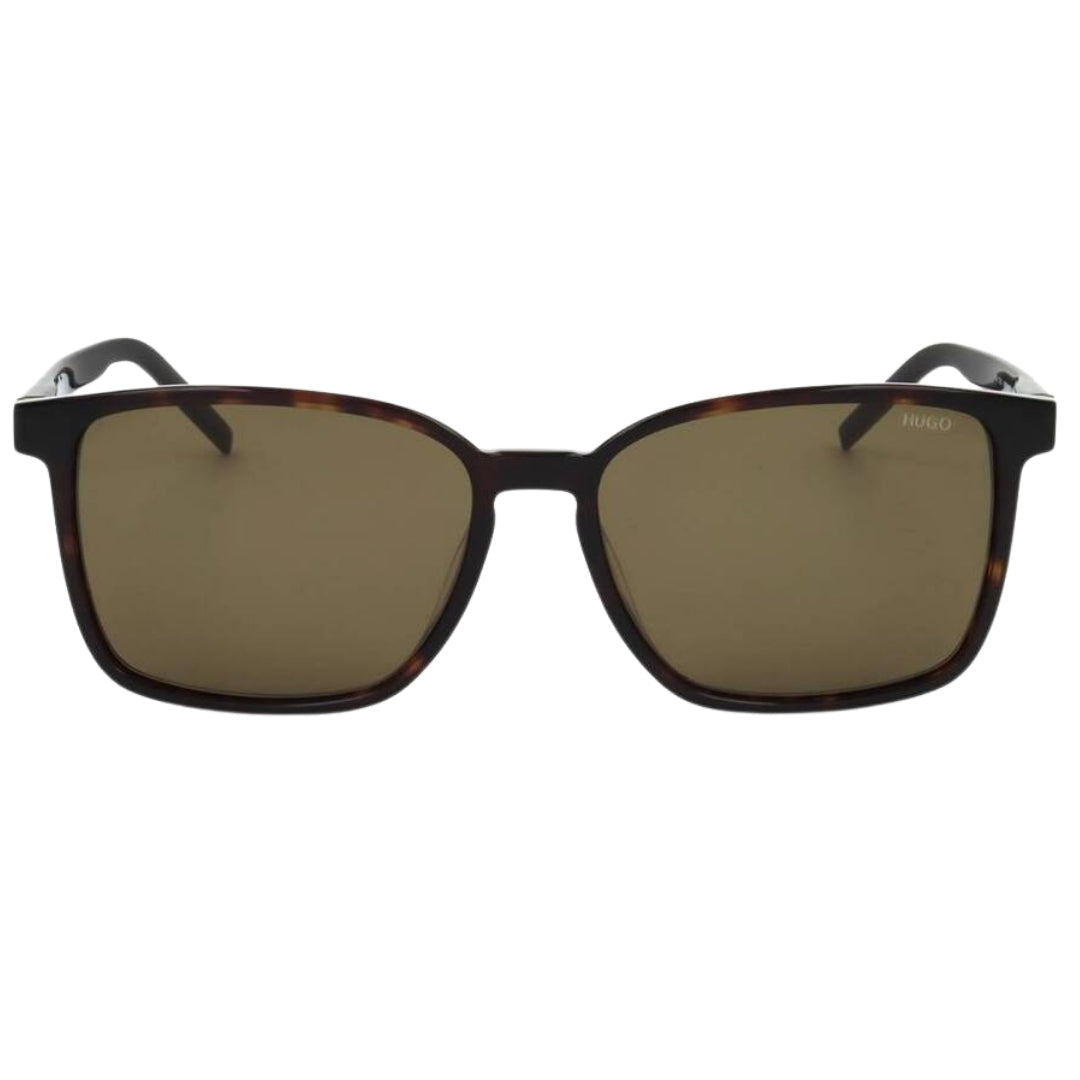 Hugo Boss Green Lens Havana Brown Sunglasses One Size