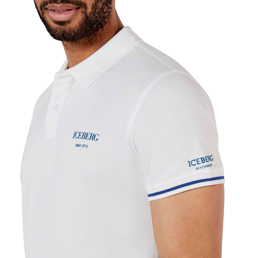 Ice Iceberg White Polo Shirt - Nova Clothing