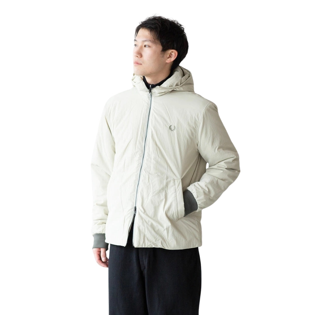 FRED PERRY J6504 638 FIELD GREEN 2 in 1 ZIP-IN LINER PARKA S