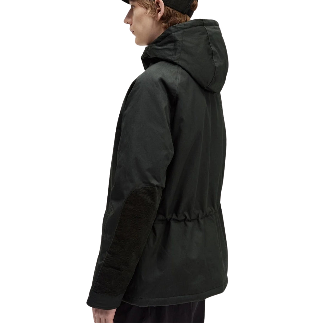 FRED PERRY J6505 Q20 NIGHT GREEN SHORT SNORKEL PARKA M