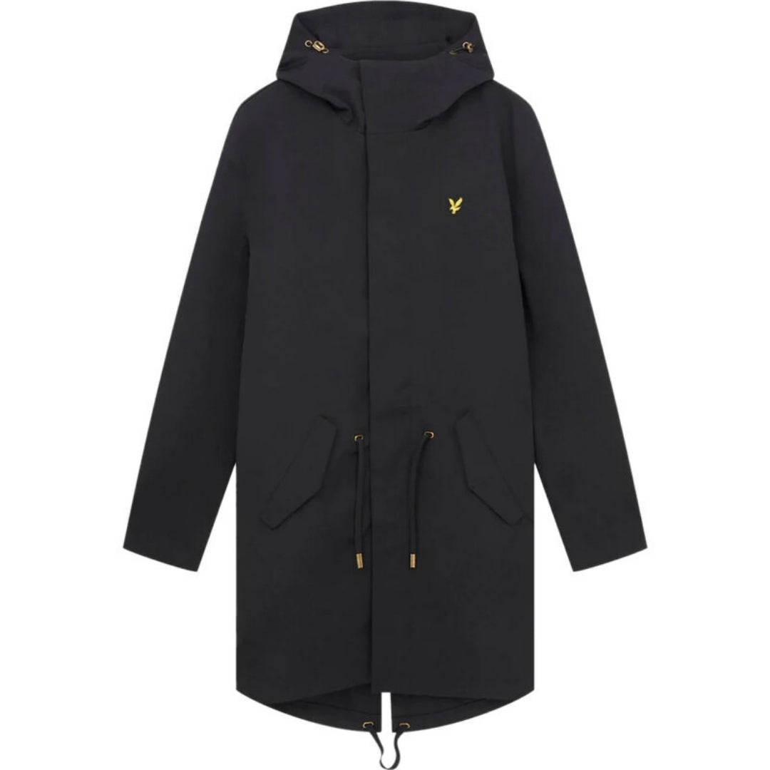 Lyle & Scott Black Bonded Parka Jacket XS